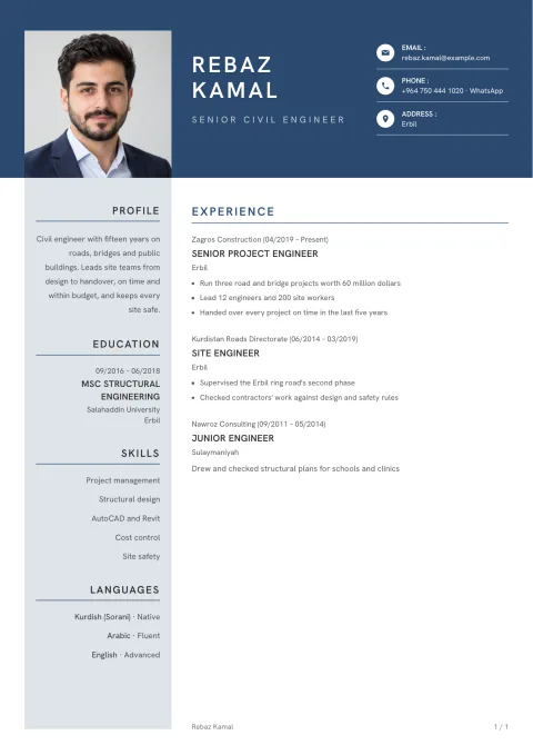 A CV in the Halgurd template